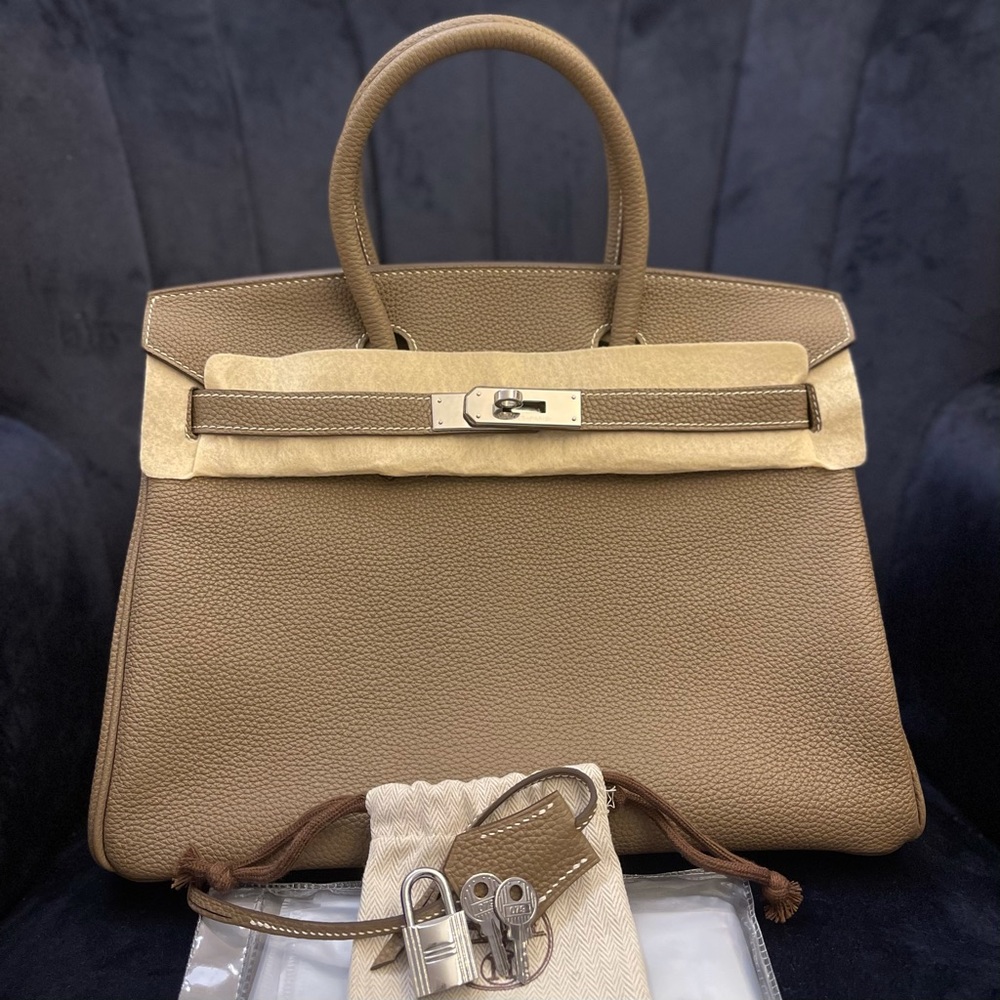 COPY - Hermès Togo Birkin 30 in Etoupe Palladium Hardware